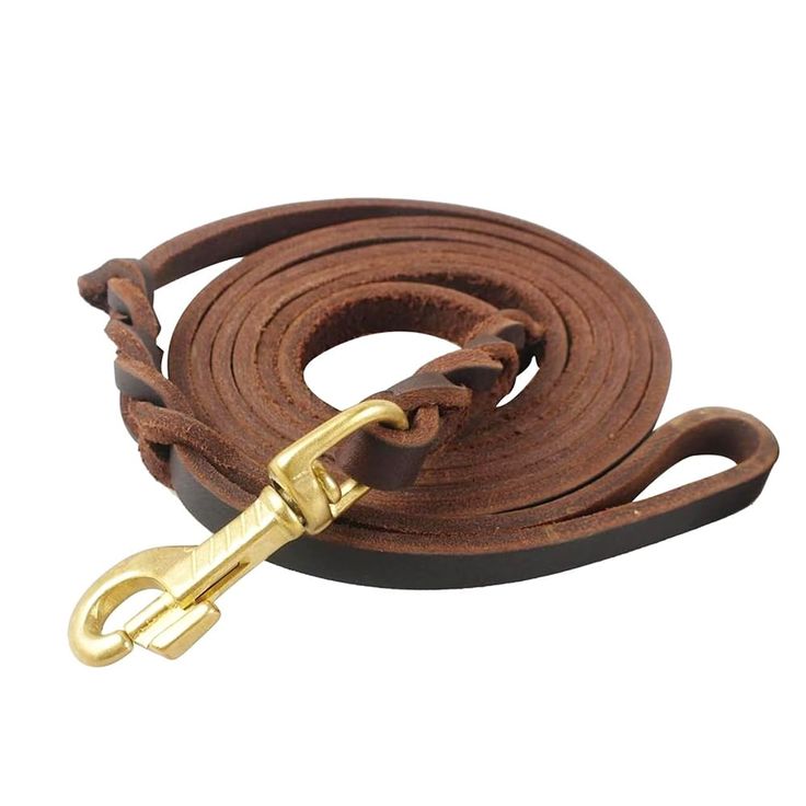 Guinzaglio in Cuoio Intrecciato