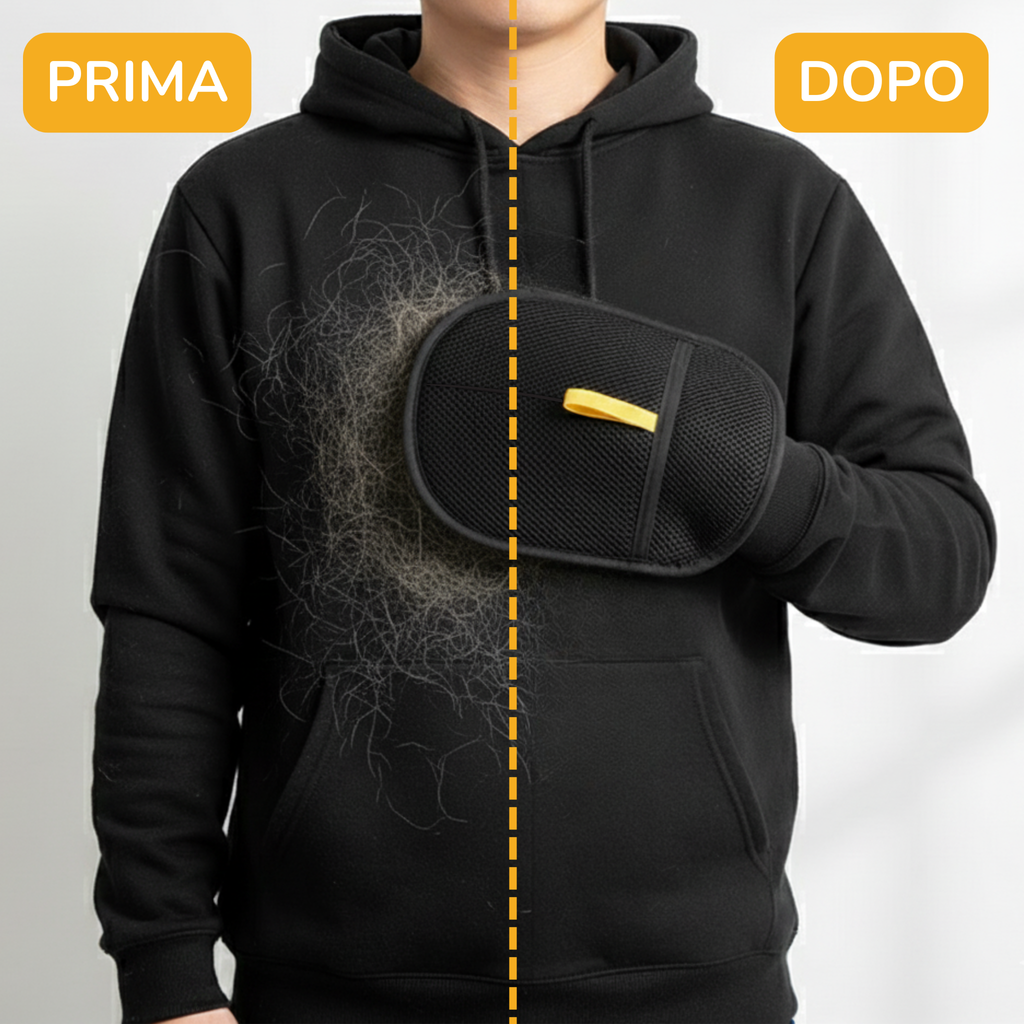 Guanto Elettrostatico Raccogli Peli