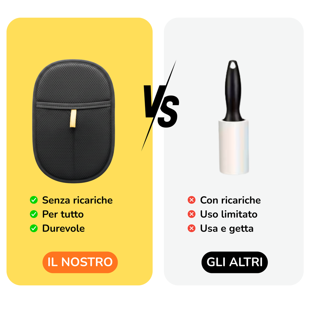 Guanto Elettrostatico Raccogli Peli