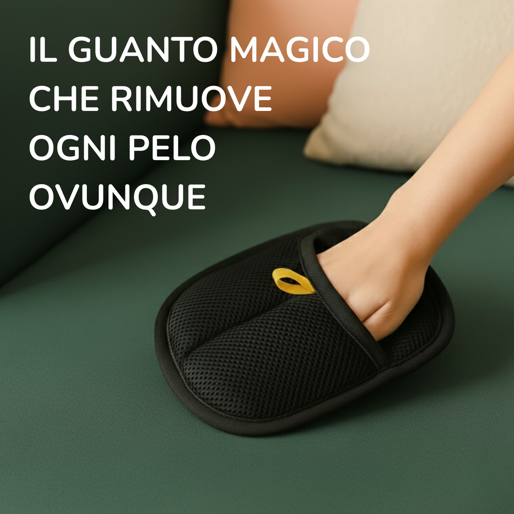 Guanto Elettrostatico Raccogli Peli